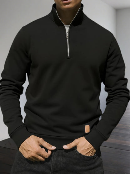 Maison-Lorie™ | Sweat-shirt à demi-fermeture éclair pour hommes