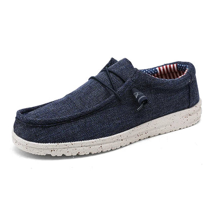 Hommes chaussures décontractées sans lacet mocassins en toile chaussures plates de marche confortables pour homme mocassins souples antidérapants baskets mocassins d'été